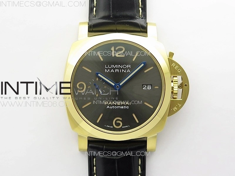 Pre Order PAM1115 RG VSF 1:1 Best Edition Blue Dial on Blue Leather Strap P.9010 Super Clone